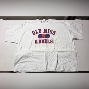 Port and Company White Ole Miss Rebels Tee